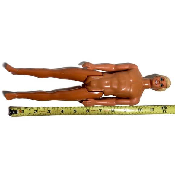 VTG 1990 Hawaiian Fun Ken Doll #5941 Malibu Body Sun Tan Mattel Blond Blue Green - Picture 12 of 13